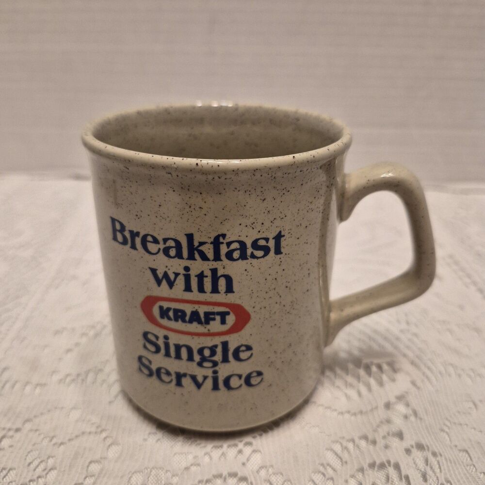 Breakfast with Kraft Single Service Coffee Mug Cup Vintage Made in England